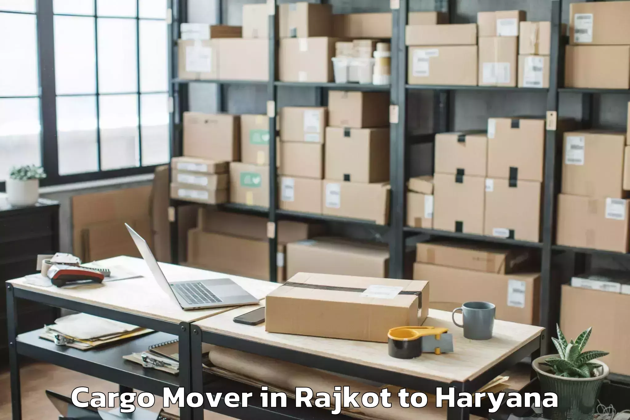 Affordable Rajkot to Mvn University Palwal Cargo Mover